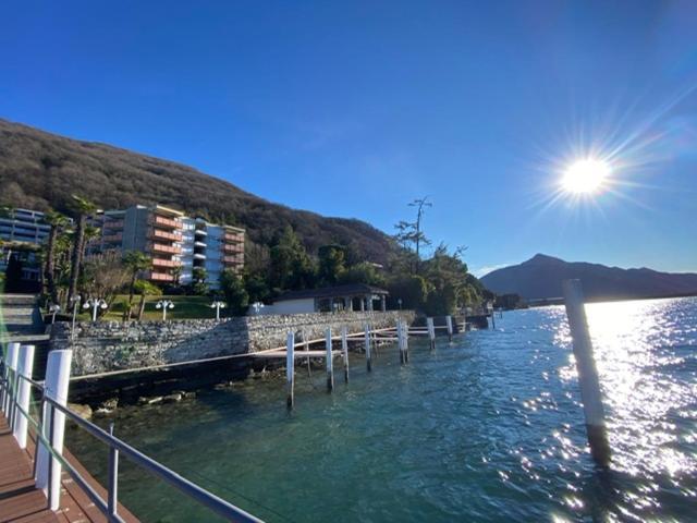 Ferien Am Luganer See Mit Seesicht Bissone Exterior foto