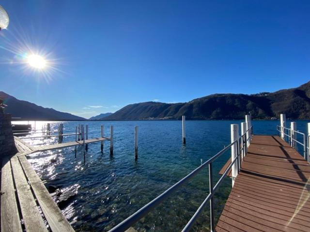 Ferien Am Luganer See Mit Seesicht Bissone Exterior foto