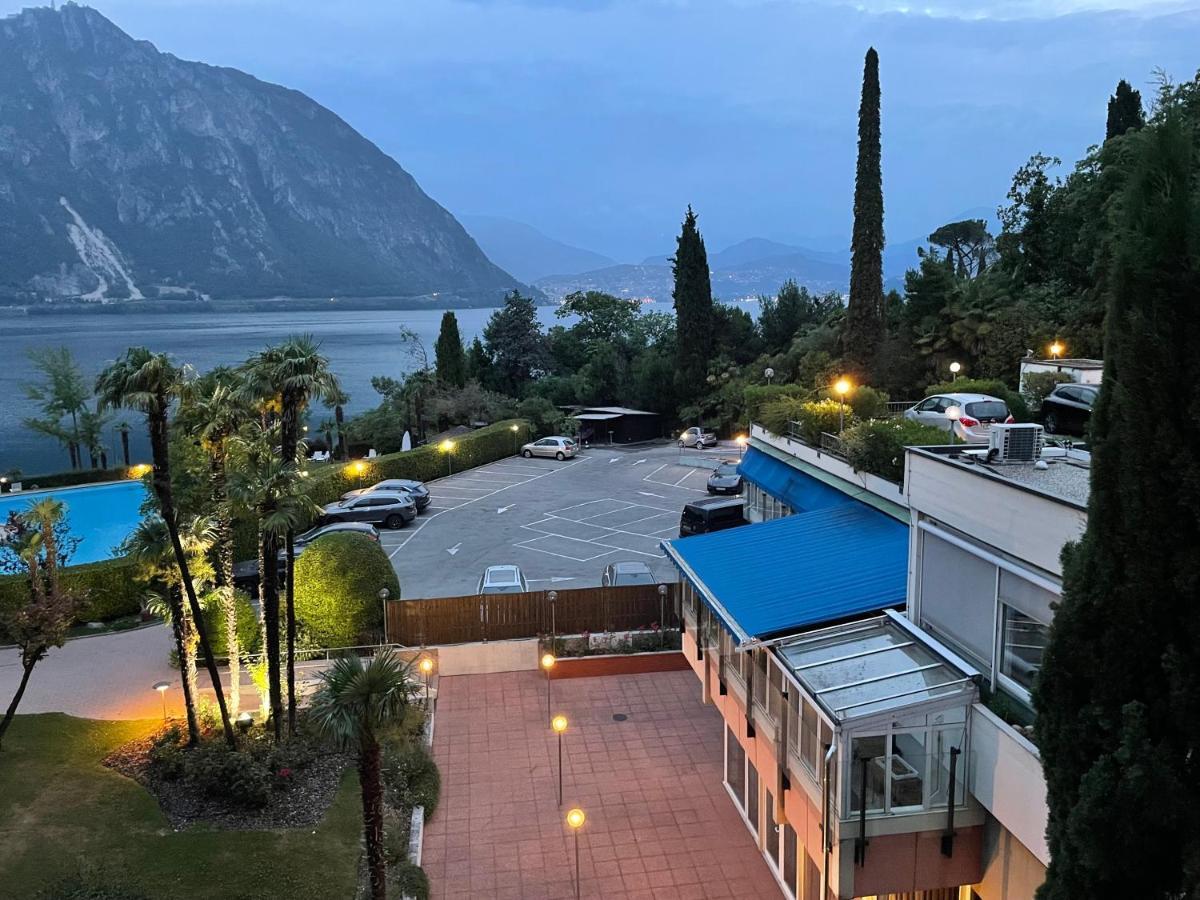 Ferien Am Luganer See Mit Seesicht Bissone Exterior foto
