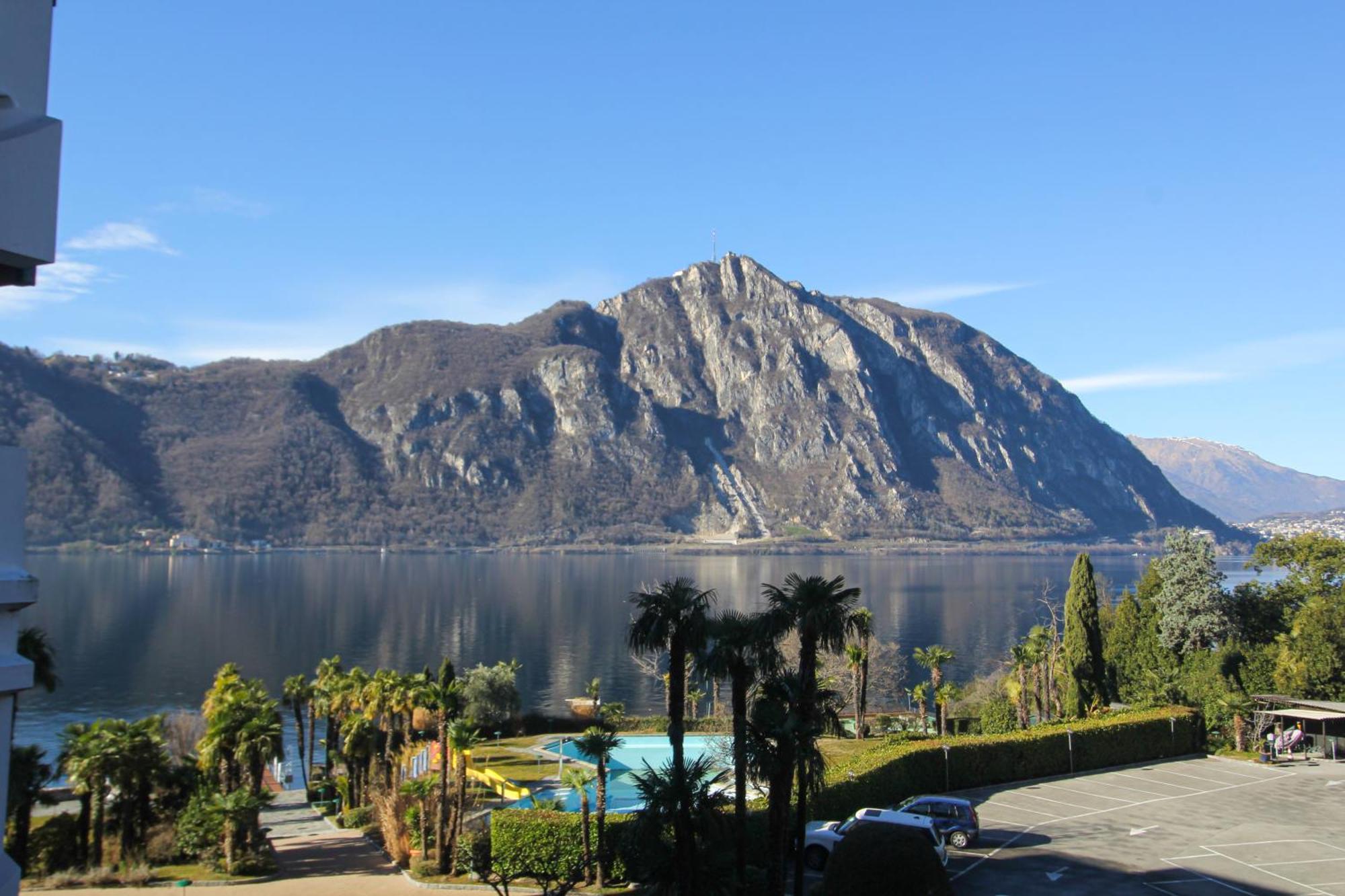Ferien Am Luganer See Mit Seesicht Bissone Exterior foto